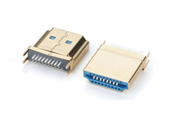 HDMI A TYPE公頭外殼有筋夾板0.8~1.6(直端)