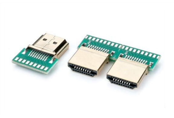 HDMI A TYPE公頭外殼有筋帶PCB板