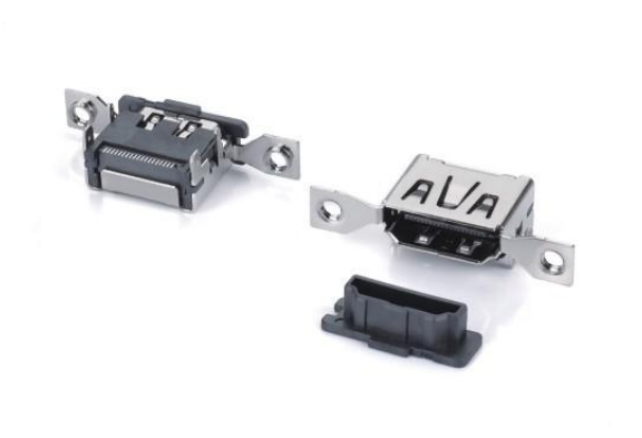 HDMI AF R/A SMT TYPE側(cè)面雙螺絲孔