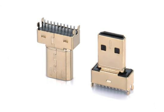 HDMI D TYPE MALE STRADDLE MOUNT TYPE(夾板1.0mm)