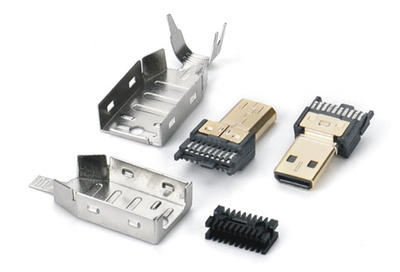 HDMI DM 自動焊預加錫款(新常規(guī)款)外殼刺破款