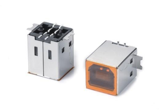 USB 2.0 BF 直立式(H=15MM)SMT貼板式